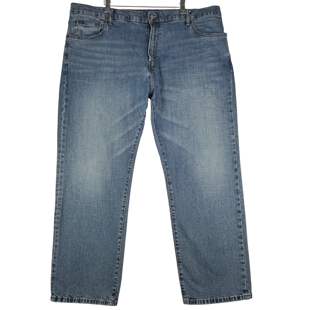Polo Ralph Lauren Jeans Mens 44x30 Hampton Relaxed Straight Blue Denim